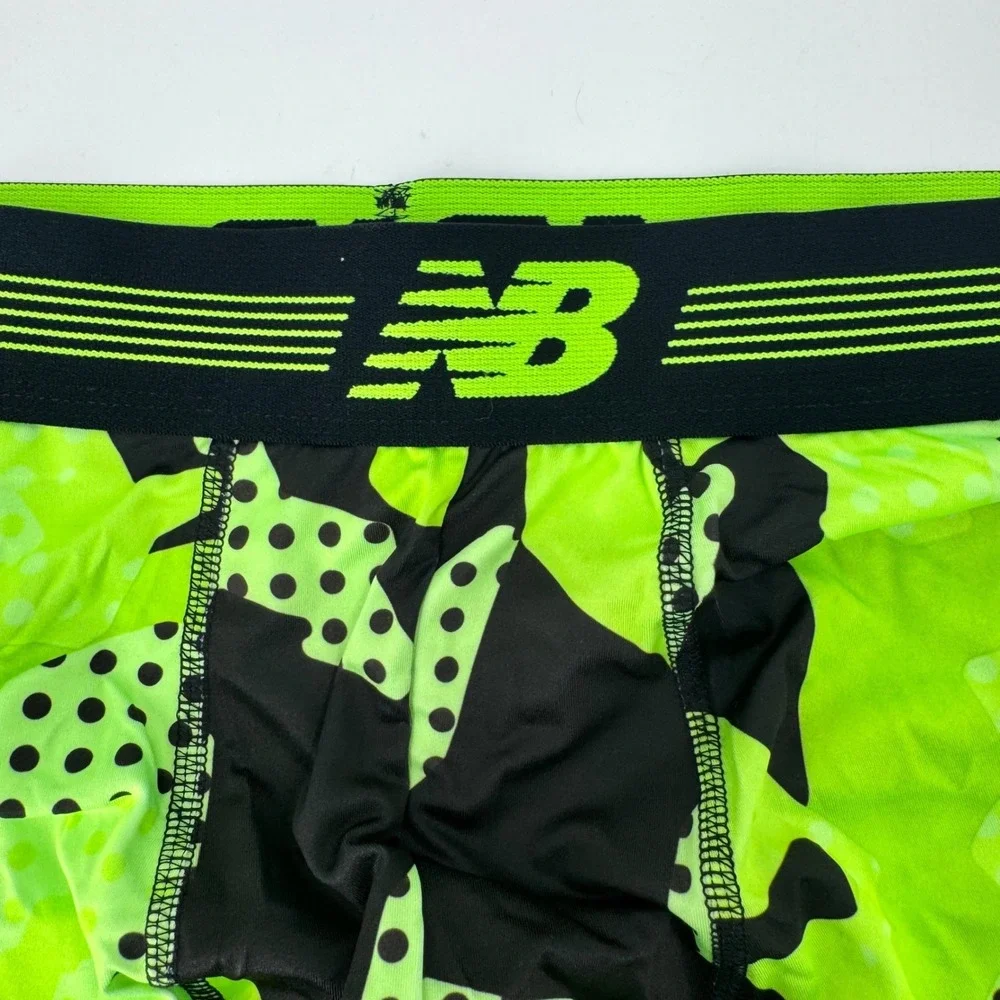 New‎ Balance Men's Boxer Briefs Neon Camo Performance Stretch Size M